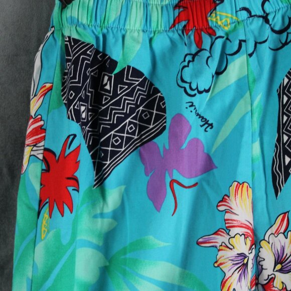 Vintage Hawaiian Shirt - Made in Hawaii Tribal and Floral Pattern - Men's Small - Picture 2 of 8